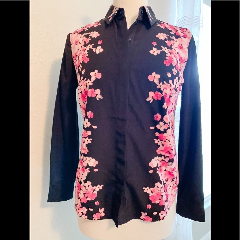 Charter Club button down floral shirt